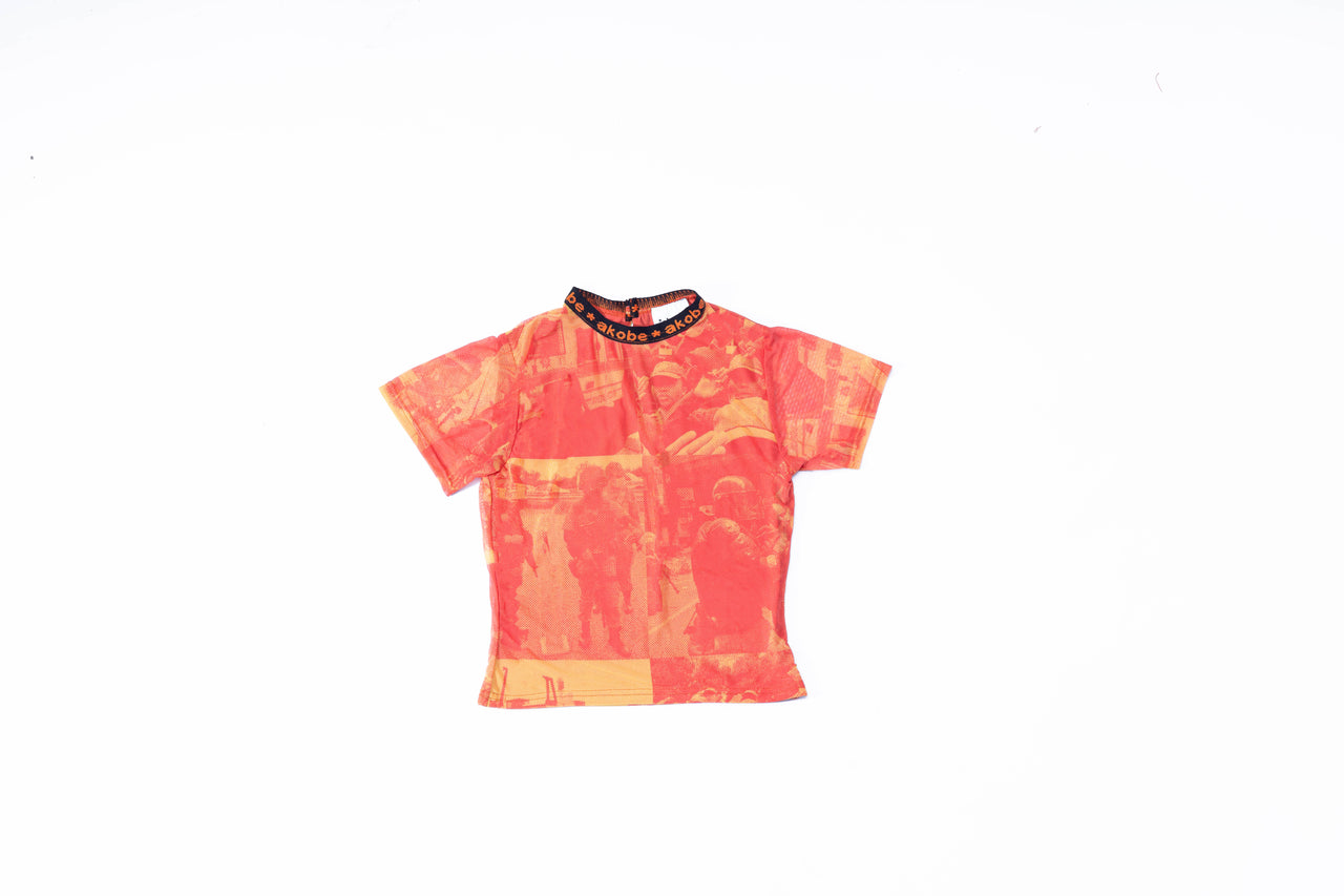 Anti Mesh Short Sleeve Top